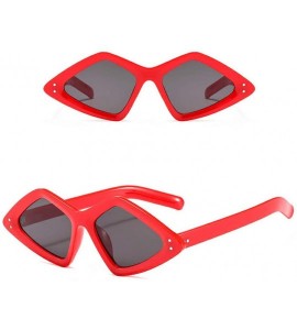 Round Polarized Sunglasses Vintage Round Sunglasses for Women/Men Classic Retro Designer Style - Red - CN18UIGZZ4A $14.97