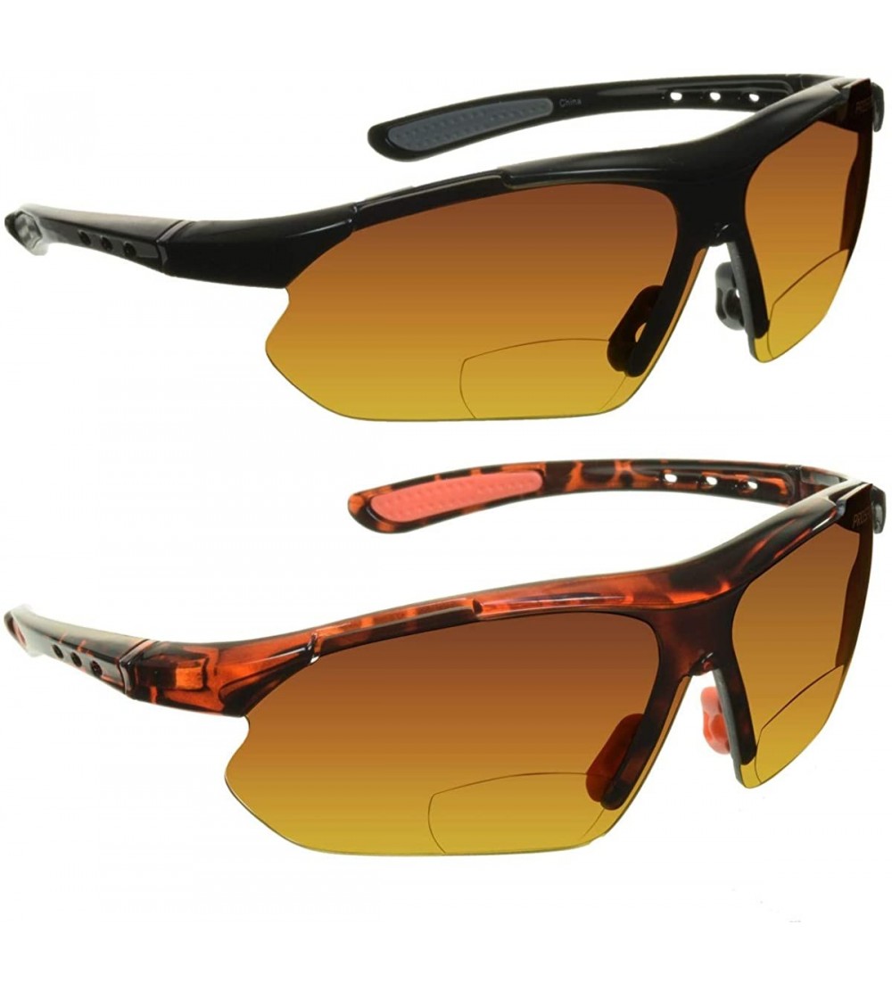 Rimless Bifocal Reading Sunglasses Mens 1.00 Reader Black - C019657UZ96 $29.19