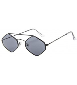 Round Irregular Sunglasses-Rhombus Frame Sunglasses Women Men Vintage Retro Glasses Unisex Eyewear (G) - G - C818OT2SOC7 $17.06