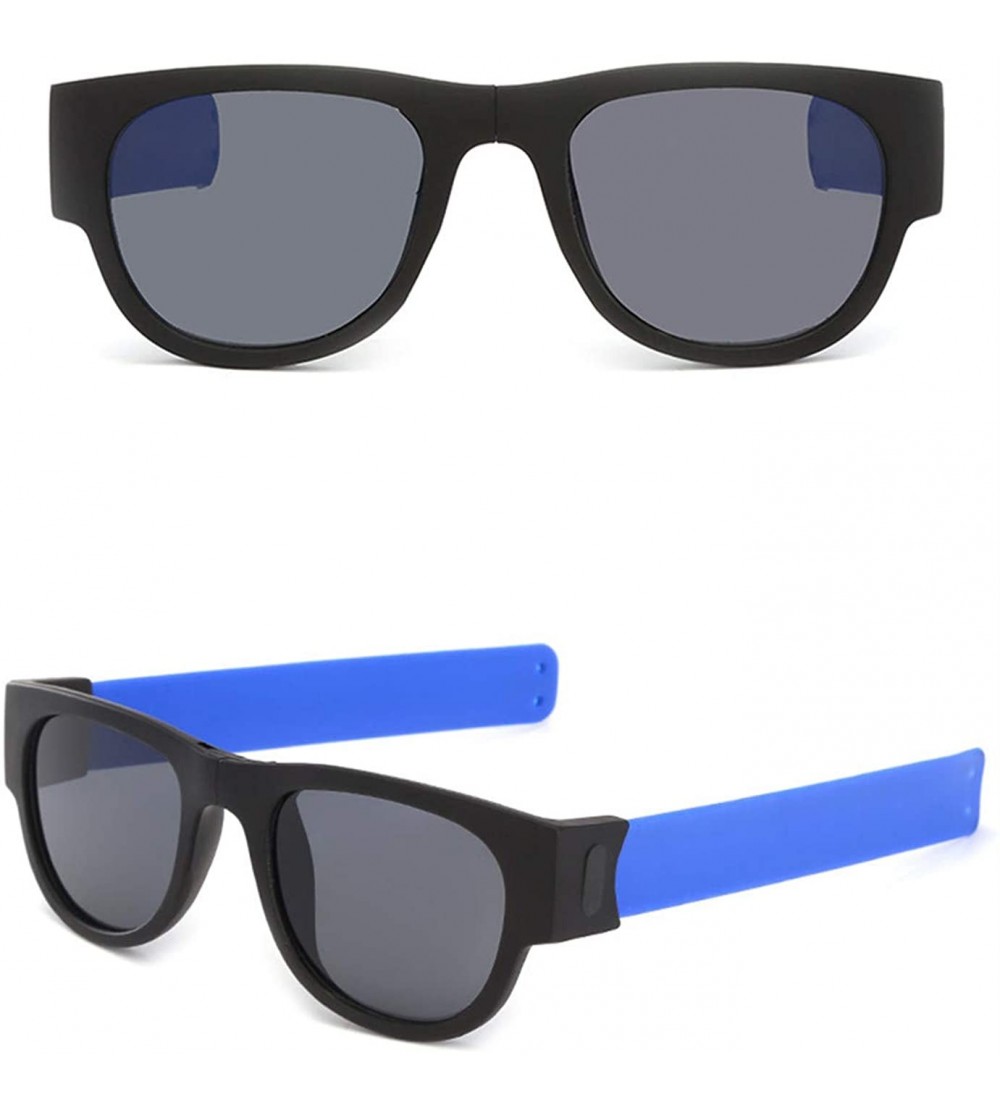 Square Folding Sunglasses - Multi-Colored Fashion Sunglasses Arm Sunglasses - CY18U7GOXHS $39.54