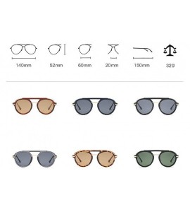 Round New Unisex punk Sunglasses Luxury Brand Designer round eyeglasses Vintage Punk Glasses Gradient Shades - CJ18LND5KH3 $2...