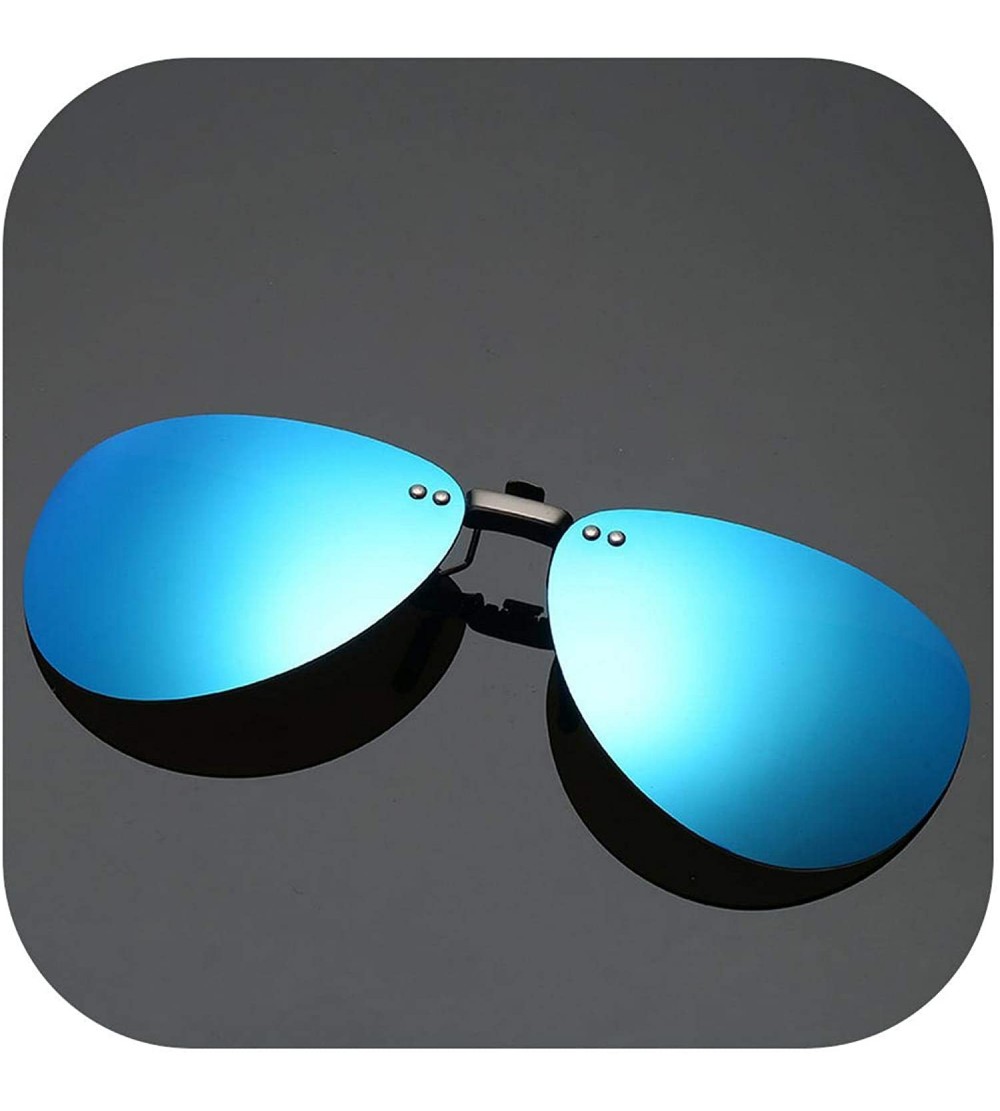 Oval Mens Polarized Clip Sunglasses Men Women Pilot Sun Glasses UV400 Eyeglasses Night Driving ZB-82 - 7 - C8197Y7IT2K $32.56