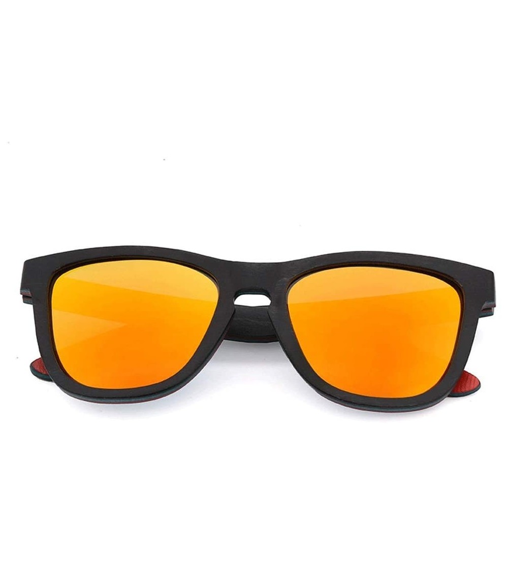 Goggle Personality Sunglasses Polarized Protection - Orange - CC18Y3KNM2G $101.84