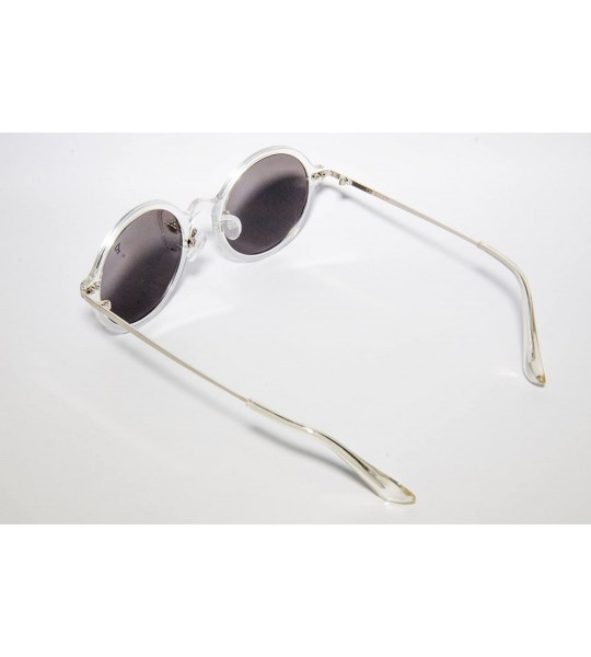 Round Vintage Sunglasses Round Frame Women White - C412K2A97ZR $49.10