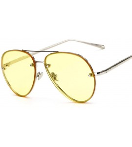 Aviator Luxury Sunglasses Women Brand Designer Female Rose Gold Famous Mirror Sun 1 - 7 - CY18XE0GDLD $17.85