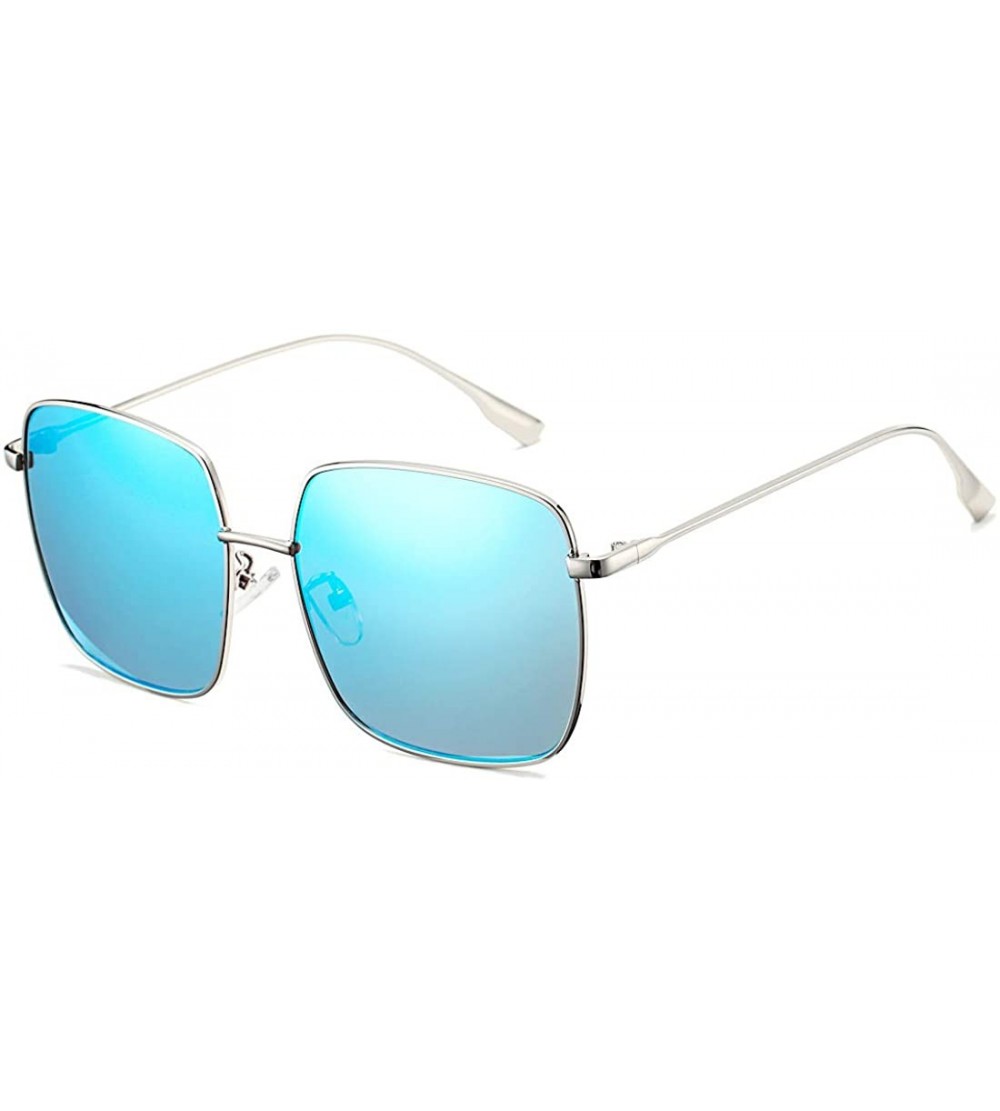 Round Oversized Retro Round Polarized Sunglasses for Women Circle Lens Large Frame 100% UV Protection - CK18S9KC88A $25.83