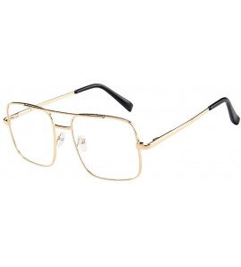 Oversized Women Men Vintage Retro Glasses Unisex Fashion Oversize Frame Sunglasses Eyewear - E - CR1905AGDZQ $17.82