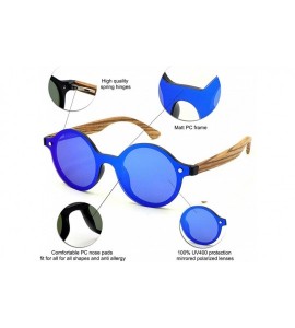 Rimless Polarized Zebra Wood Sunglasses for Women Rimless Frame Brand Designer Classic - Blue Revo/Matt Black - CJ18Q7IODI0 $...