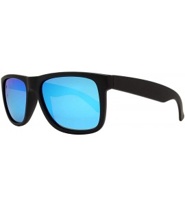 Sport Polarized Square Sunglasses Women Men - UV400 Gradient Color Mirror Lens - Retro Sports Beach - CS190W0N9YQ $23.34