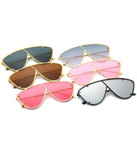 Cat Eye Female Sunglasses Chic Style Cat Eye Frame Fashion Sunglasses - C2.k Gold Frame Brown Lens - C218XQ7A5I9 $18.87