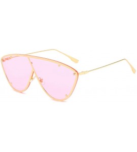 Cat Eye Female Sunglasses Chic Style Cat Eye Frame Fashion Sunglasses - C2.k Gold Frame Brown Lens - C218XQ7A5I9 $18.87