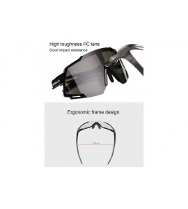 Sport UV-Resistant Polarized Outdoor Sports Cycling Sunglasses - Coating Black Silver - CM196Z6UGYN $21.50