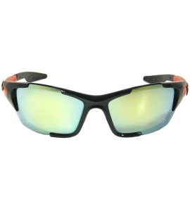 Sport Mirror Lens Sports Sunglasses SA3242 - Orange - C111LEQ3N2D $19.24