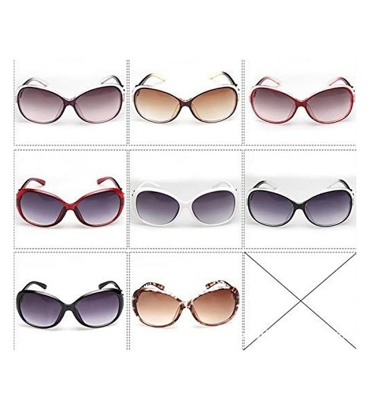 Goggle Sunglasses Women Large Frame Polarized Eyewear UV protection 20 Pcs - White With Gray-10pcs - CC184CGWCGQ $82.97