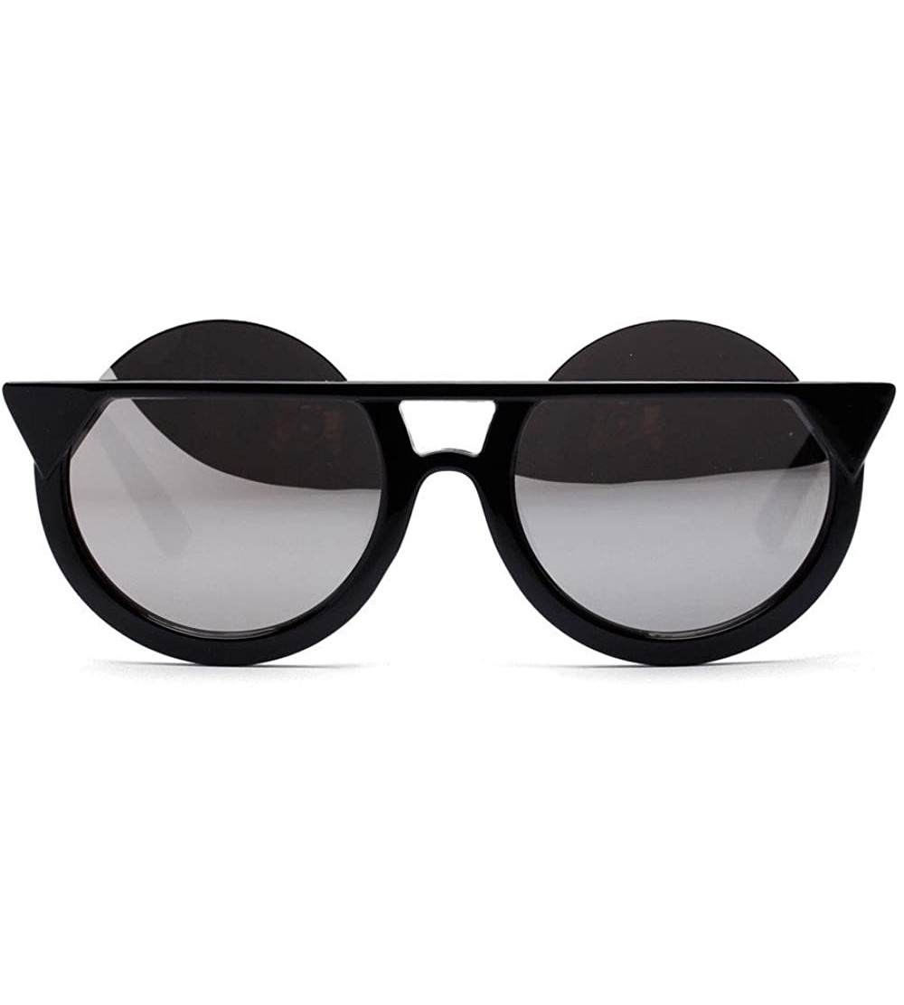 Goggle Glasses- Fashion Men Womens Retro Vintage Round Frame UV Sunglasses - 9899f - CS18RT897Z9 $17.29