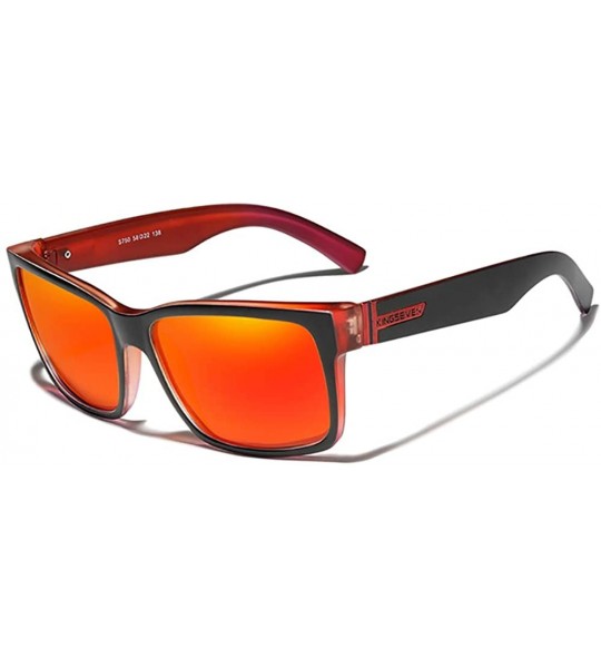 Sport Genuine Thick Tough Sports Sunglasses 100% Polarized and UV400 Unisex - Red (Limited Edition) - CW199RCQSXK $44.93