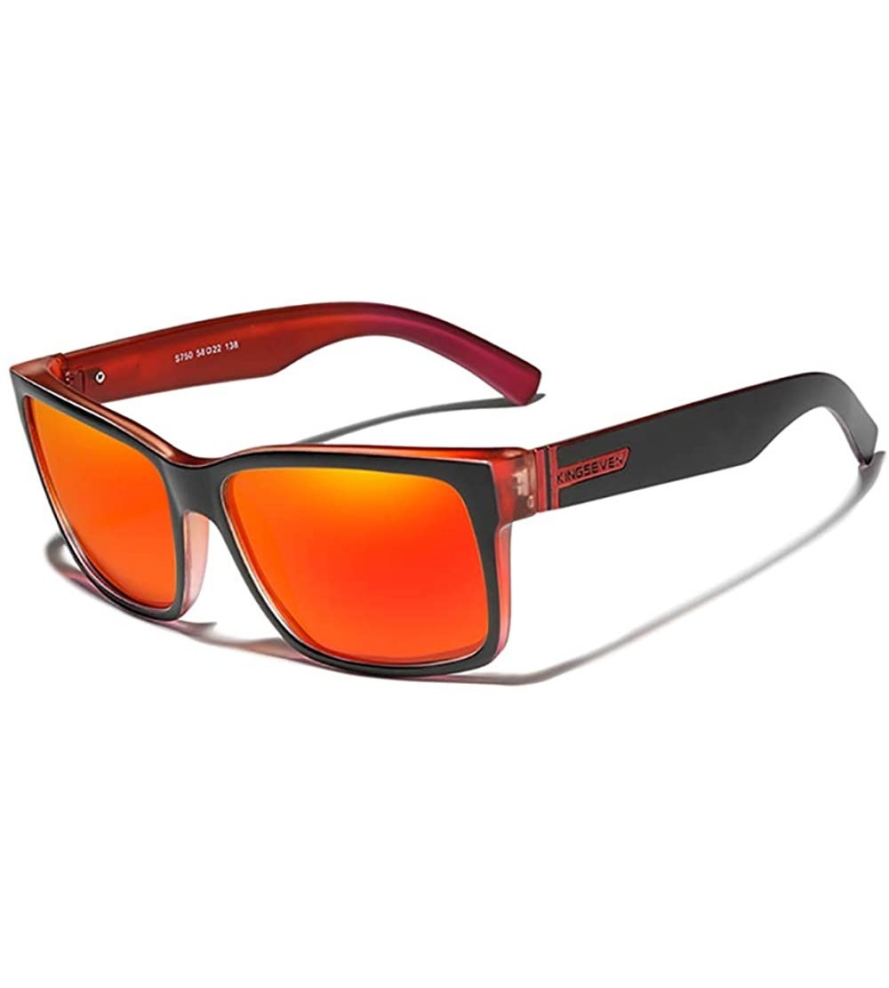 Sport Genuine Thick Tough Sports Sunglasses 100% Polarized and UV400 Unisex - Red (Limited Edition) - CW199RCQSXK $44.93