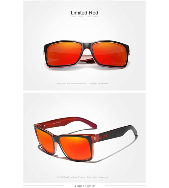 Sport Genuine Thick Tough Sports Sunglasses 100% Polarized and UV400 Unisex - Red (Limited Edition) - CW199RCQSXK $44.93