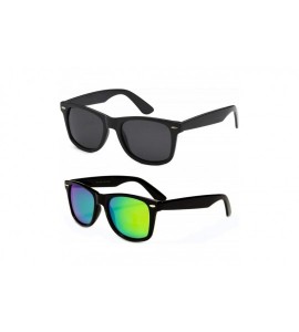 Square 2 Pack Classic California Style Adult POLARIZED Sunglasses Ages 15 - Mature - 2 Pack Black / Green - CX18RC00UM4 $23.45