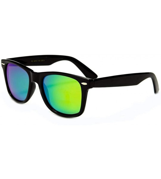 Square 2 Pack Classic California Style Adult POLARIZED Sunglasses Ages 15 - Mature - 2 Pack Black / Green - CX18RC00UM4 $23.45