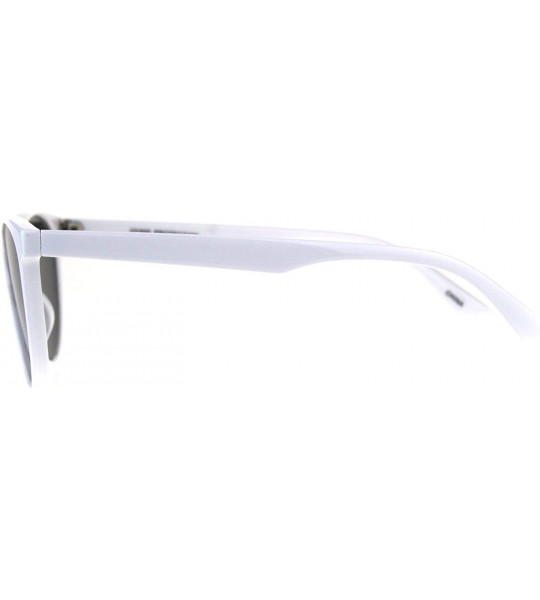 Oval Womens Sunglasses Designer Fashion Triangular Oval Frame UV 400 - White - C618DME4S86 $19.99