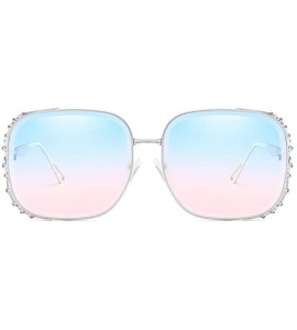 Goggle Square Glasses Square Sunglasses Rhinestone Sunglasses Glasses with Rhinestones Designer Sunglasses Woman 2019 - C318X...